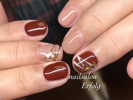 チョコレート風バレンタインnail