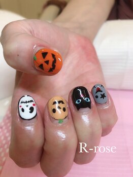 アールローズ(R-rose)/ハロウィンネイル ￥11220