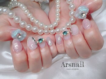 アルスネイル(Ars nail)/ちゅるんリボンネイル