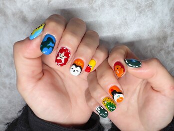 閨匠ビューティサロン 上野店/持ち込み手描きデザイン