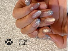 モグネイル(Mogunail)/1、2月定額Bコース/リボンネイル