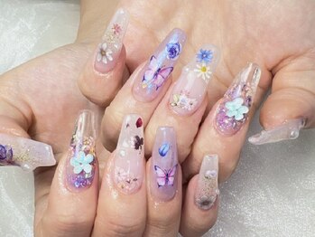 ヘブンビューティー(HEAVEN Beauty)の写真/《カラーが豊富でトレンドデザインも楽しめる♪》自爪に優しい長さ出しで、あなたの理想の指先を実現!!