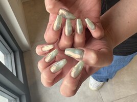 マグネット×オーロラパウダー