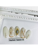 ネイリッシュサロン エー(Nailish Salon A)/2017/夏大理石ネイル