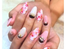 ドレス ネイルアンドアイラッシュ 梅田(Dress)/【Dress 梅田】フラワーネイル