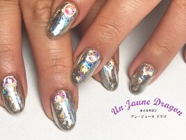 キラキラ☆ミラーホイルネイル