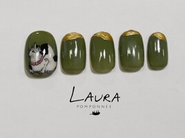 絵画ネイル　パラジェル