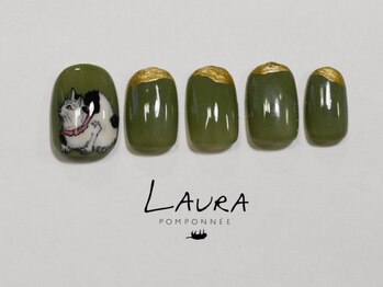 ローラポンポニー(Laura pomponnee)/絵画ネイル　パラジェル