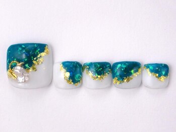 まつげアンドネイル ディアマンローズ(DIAMANT ROSE)/フットネイル6600円