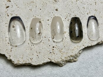 ノクターン(Nocturne)/シースルーブラック×ドット