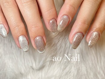 アオネイル(ao Nail)/マグネット　ジェルネイル