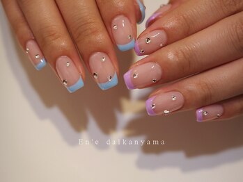 エン ダイカンヤマ(En'e daikanyama)/フレンチネイル×ストーン