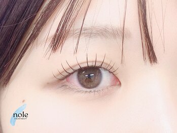 ノーレ 阿倍野 昭和町(nole)の写真/当店人気NO.1エクステ◆ダブルフラットラッシュ◆自毛の向きに沿った施術でキープ力抜群！束感design大人気