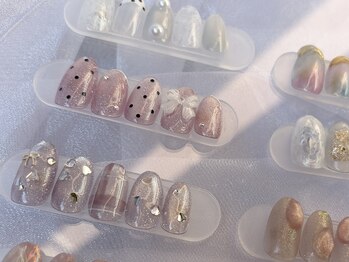オーキッド バイ ビューティー(OrchiD.by BEAUTY)の写真/初回来店時オフ無料!爪に優しいパラジェル使用★色変え、配置換えOKな定額nailを多数ご用意♪