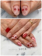 ネイルアトリエルカ(nail atelier LUCA)/W-746 大人上品さくらんぼネイル