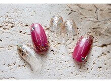 ネイルクローネ(nail crone)/ラメゴージャスネイル