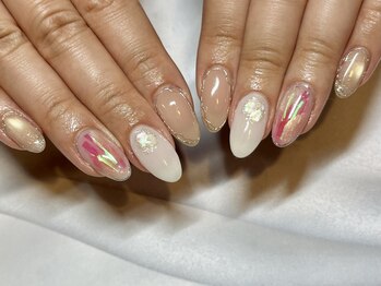 レアレアネイル(Lealeanail)/【パラジェル】オーロラネイル