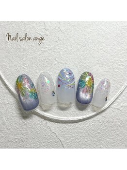 花火ネイル