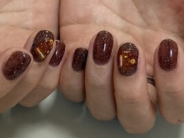 フラッシュネイル×ビーズ