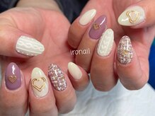 イロ ネイルサロン(iro)/ツイード×ニットネイル