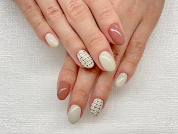 ネイルサロン ドゥ(Nail Salon Doux)/（垣内）チェックネイル