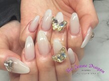 アン ジョーヌドラゴ/【自爪ネイル】クリアホワイト