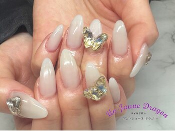 アン ジョーヌドラゴ/【自爪ネイル】クリアホワイト