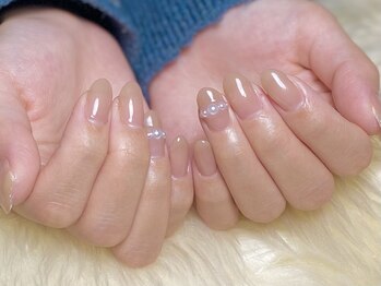 ミエル(miel*)/ワンカラーにパールアクセント