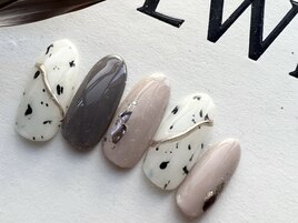 ダルメシアン ネイル