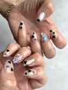 ハートホロ×ビジューネイル