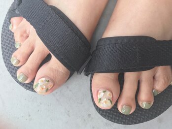 プティットスリール 西尾店(Petit Sourire)/【foot】シェルフラワー♪