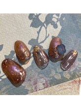 ルクール(Le Coeur)/奥行き感のある渋め秋ネイル