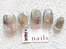 アイネイルズ 梅田店(I nails)/水彩スモーキーニュアンス￥9200