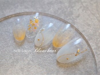 ネイルサロン ブランシュール(Nail Salon Blancheur)/ウィンターホワイトニュアンス