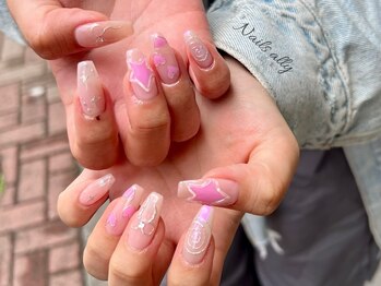 ネイルズアリー 立川店(Nails ally)/ポップ×メタリック×ジュエル