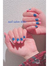 ミコ(Miko)/パラジェル　バイカラーネイル　