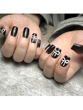 ラテ(latte)/【SATO】りぼんネイル