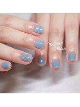 たゆ ネイル(たゆnail)/パラジェル爽やかブルーネイル