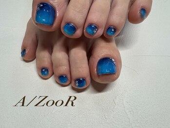 アズール(A/ZOOR)/フットネイルグラデーション