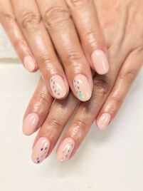 シンプルなオーダーネイル