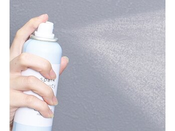 アリエス 渋谷/施術後は炭酸スプレー(無料)