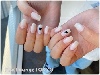 プルースラウンジ トウキョウ(Plus Lounge TOKYO)/ワンカラーモノトーンネイル♪