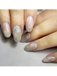 ふわふわニュアンスネイル