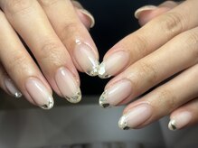 サロンドファン(salon de Fan)/ガラスフレンチネイル