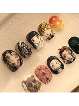 レイネイル アンド レイアイ 長嶺店(RAY NAIL & ray eye)/鬼滅の刃キッズネイルチップ