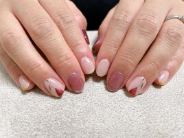 9.10月定額B フラワーネイル