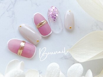 ネイルアンドアイラッシュ ボネール 銀座店(lash Bounail)/ニュアンスネイル、ミラー
