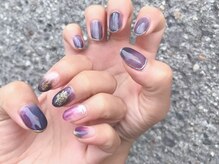 プティットスリール 西尾店(Petit Sourire)/☆パープル紺ニュアンスネイル☆
