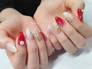 リンドゥネイル 上小田井店(Rindu Nail)/お正月デザイン♪