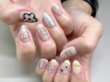 ネイルサロン ジョアアンジェ 天王寺店(joie ange)/韓国風　手書き　